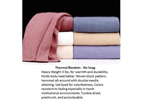 Thermal Blankets No Snag