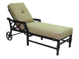 Villa Bianca Adjustable Cushioned Chaise Lounge