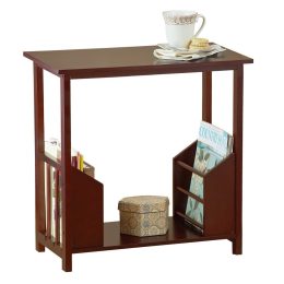 Wooden Magazine Organizer Table