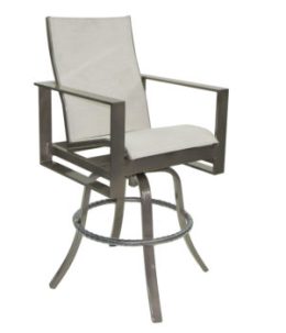Park Place City High Back Sling Swivel Counter Stool