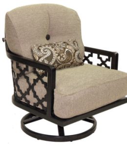 Belle Epoque Cushioned Lounge Swivel Rocker