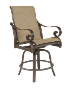 Veracruz High Back Sling Swivel Counter Stool