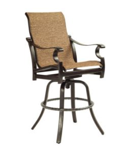 Monterey High Back Sling Swivel Bar Stool