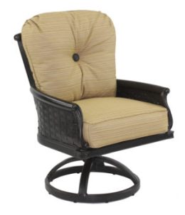 English Garden City Cushioned Swivel Rocker