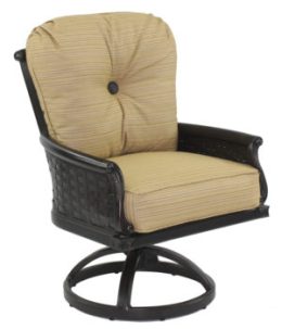 English Garden Cushioned Swivel Rocker