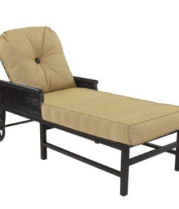 English Garden Cushioned Chaise Lounge