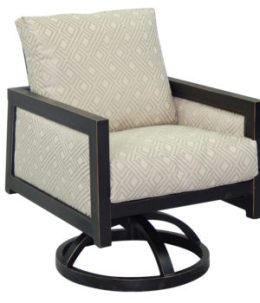 Gold Coast City Cushioned Swivel Rocker