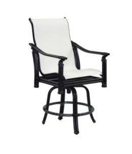 Coco Isle High Back Sling Swivel Counter Stool