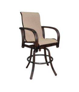 Meridian High Back Sling Swivel Counter Stool
