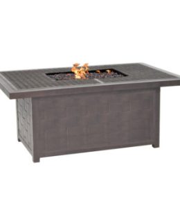 Classical Rectangular Firepit Coffee Table