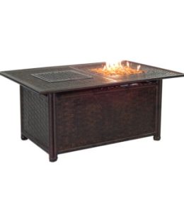 COCO ISLE RECTANGULAR FIRE AND ICE COFFEE TABLE