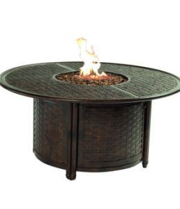 COCO ISLE ROUND FIREPIT COFFEE TABLE