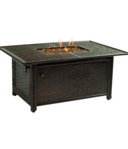 COCO ISLE RECTANGULAR FIREPIT COFFEE TABLE