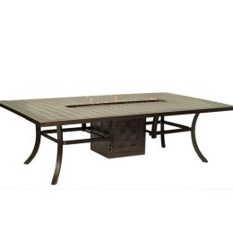 Classical Rectangular Firepit Dining Table