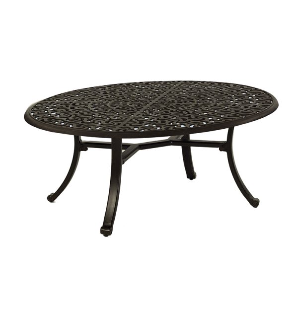 VINTAGE ELLIPTICAL COFFEE TABLE