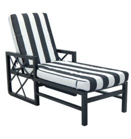 BARCLAY BUTERA PALM SPRINGS CUSHIONED CHAISE LOUNGE