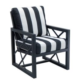 BARCLAY BUTERA PALM SPRINGS CUSHIONED DINING CHAIR
