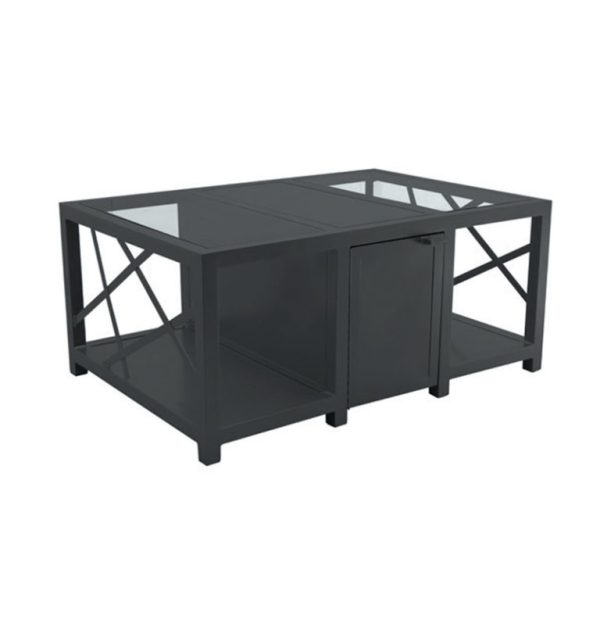 BARCLAY BUTERA PALM SPRINGS RECTANGULAR FIREPIT COFFEE TABLE