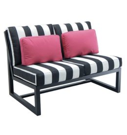 BARCLAY BUTERA PALM SPRINGS SECTIONAL ARMLESS LOVESEAT