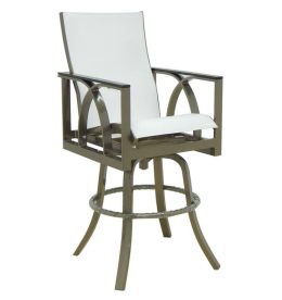 HERMOSA HIGH BACK SLING SWIVEL BAR STOOL