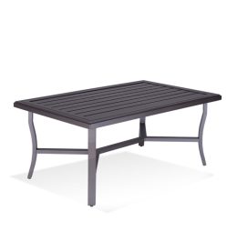 RECTANGULAR SLAT TOP COFFEE TABLE