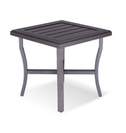 SQUARE SLAT TOP SIDE TABLE