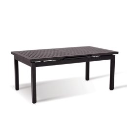 CONTEMPORARY EXTENDABLE RECTANGULAR DINING TABLE_SLAT