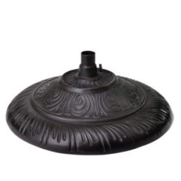 CAST UMBRELLA BASE FLORAL DESIGN (77 LBS)