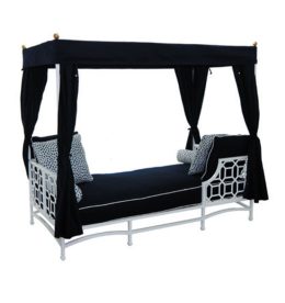 BARCLAY BUTERA CUSHIONED DAYBED W/ CANOPY