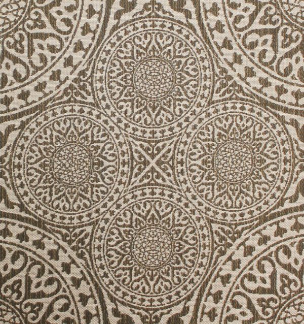COMPASS LATTE CUSHION FABRIC
