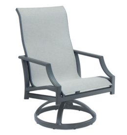 LANCASTER SLING DINING SWIVEL ROCKER