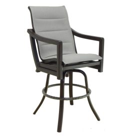 LEGEND HIGH BACK SLING SWIVEL BAR STOOL