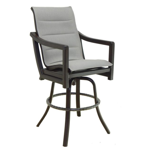LEGEND HIGH BACK SLING SWIVEL BAR STOOL