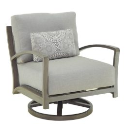 NAPOLI CUSHIONED LOUNGE SWIVEL ROCKER