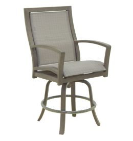 NAPOLI HIGH BACK SLING SWIVEL COUNTER STOOL