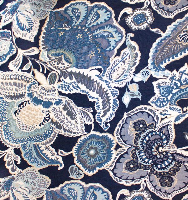 PALACIO BLOOM BLUE CUSHION FABRIC