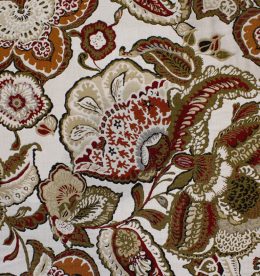 PALACIO BLOOM RED CUSHION FABRIC