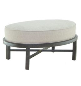 SANTA FE CUSHIONED OVAL OTTOMAN
