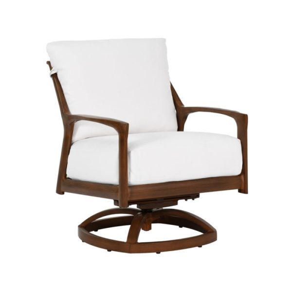 BERKELEY CUSHIONED DINING SWIVEL ROCKER
