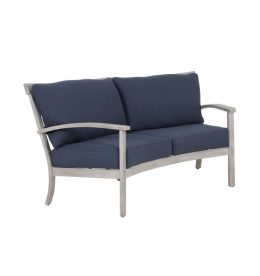 ANTLER HILL CUSHIONED CRESCENT LOVESEAT