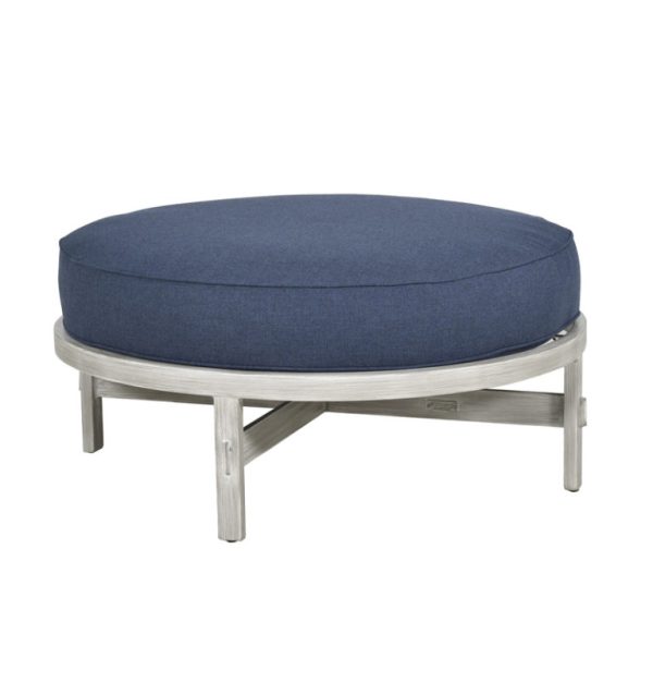 ANTLER HILL CUSHIONED ROUND OTTOMAN