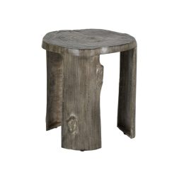 17″ NATURE’S WOOD STUMP LEG SIDE TABLE