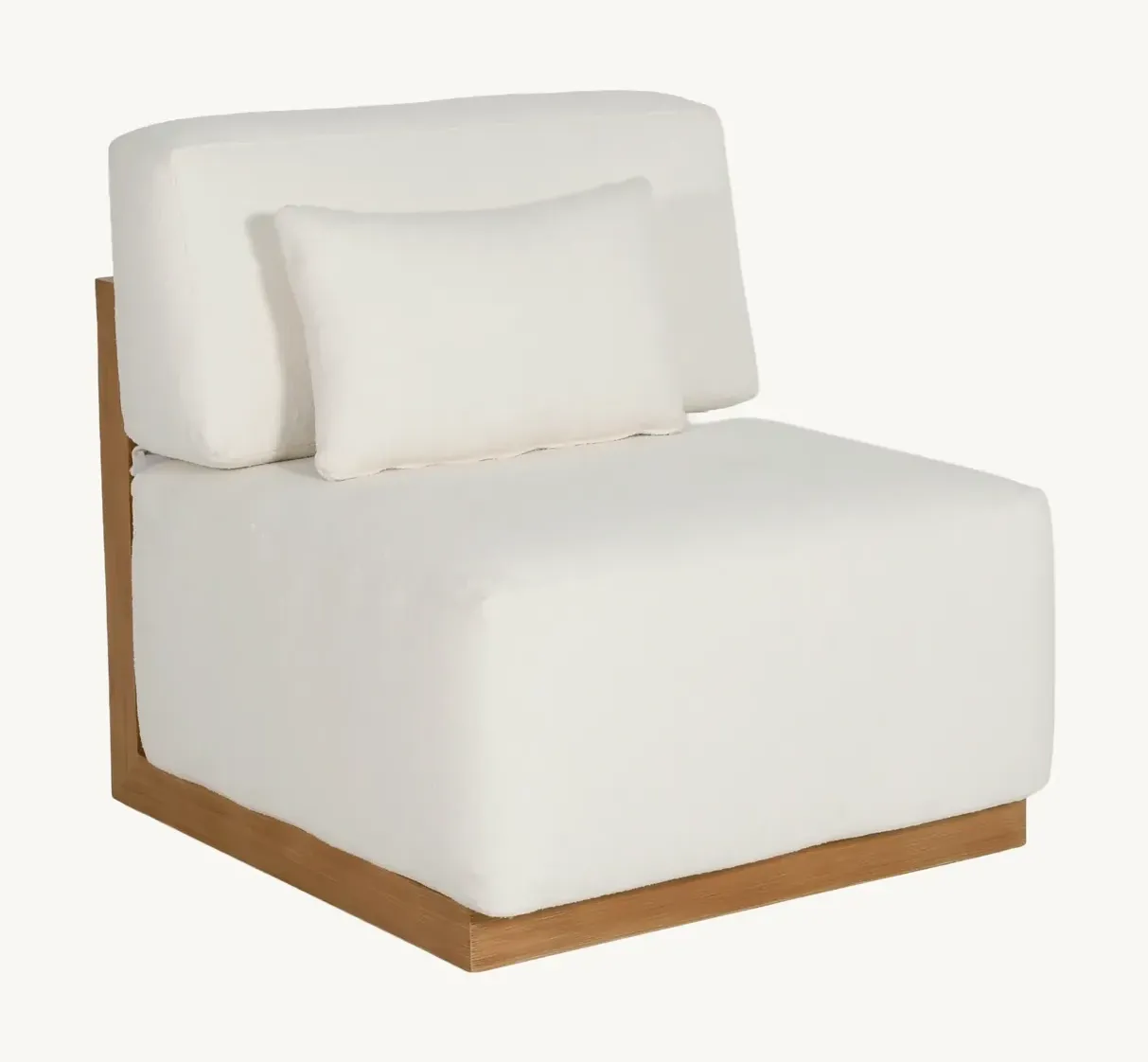 Talon Cushioned Armless Lounge Chair