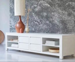 Tulsa White TV Stand