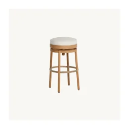 Preston Cushioned Backless Swivel Bar Stool