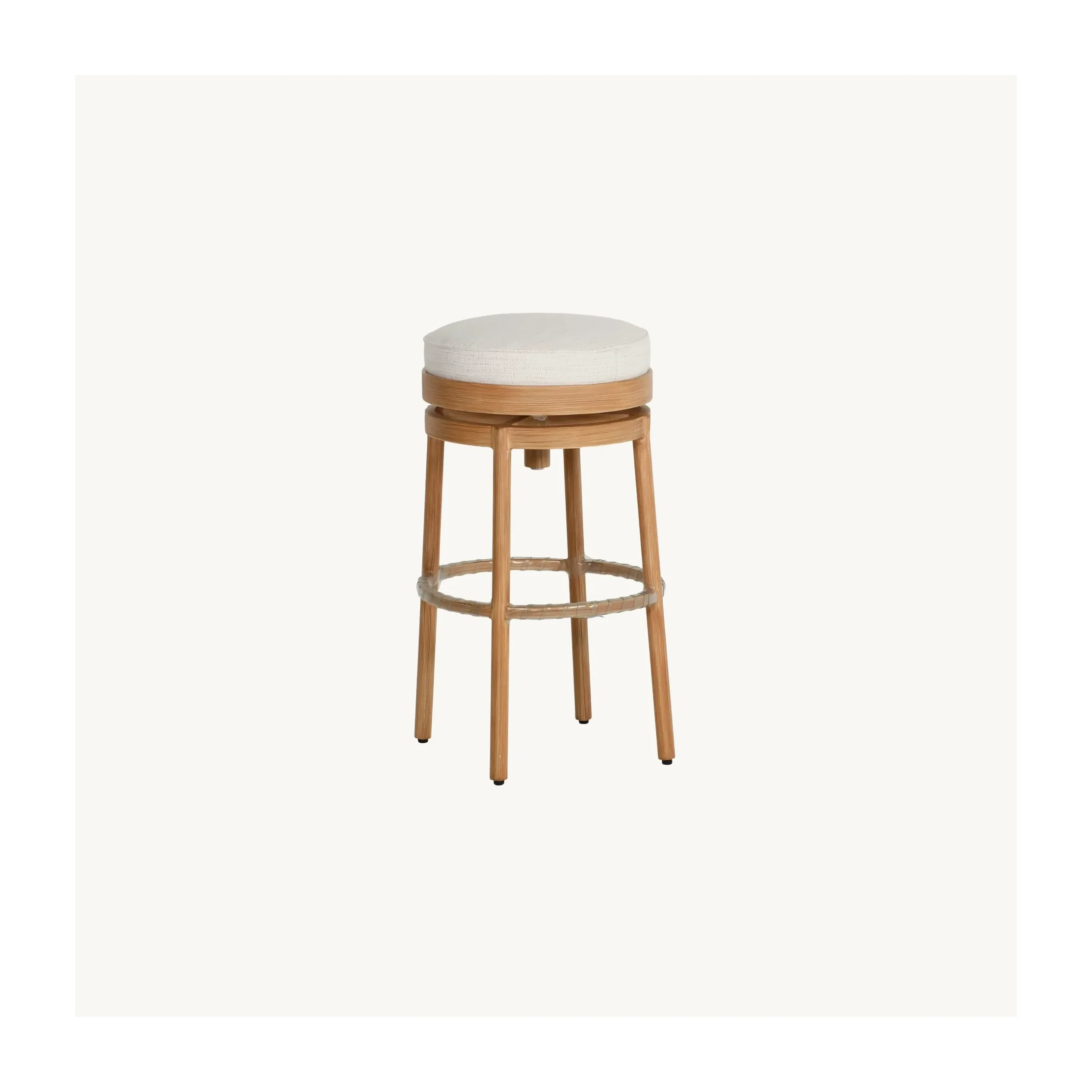 Preston Cushioned Backless Swivel Bar Stool