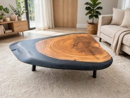 Live edge coffee table